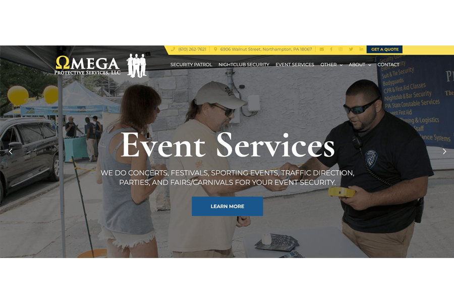 Omega website